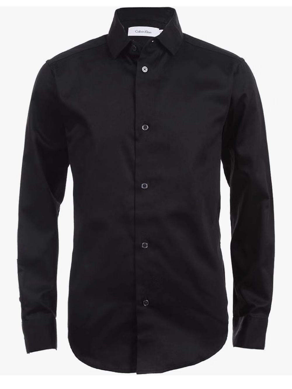 Calvin Klein Big Boys' Long Sleeve Sateen Dress Shirt, Button-Down (18)